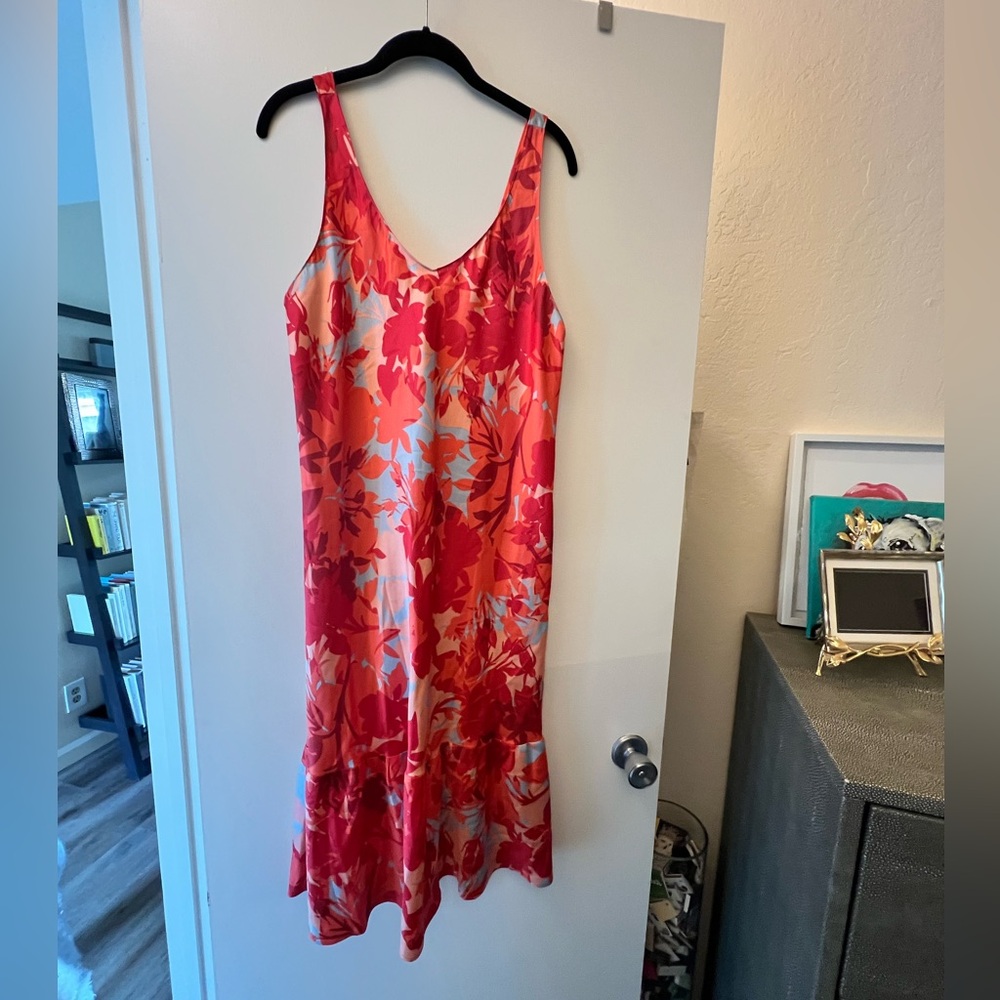 Cabernet Floral Nightgown - Red and Pink